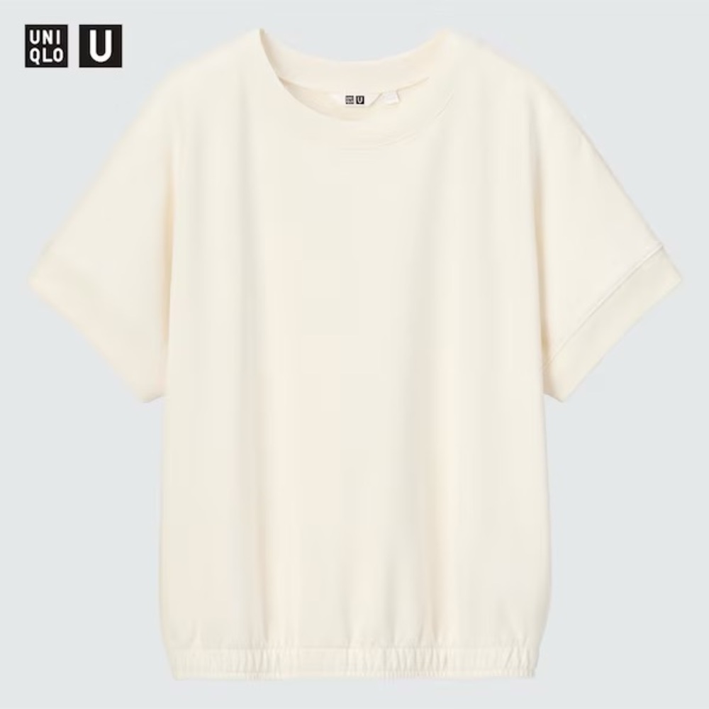 Uniqlo U Off-White Short Sleeve Sweatshirt